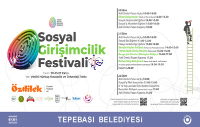 SOSYAL GİRİŞİMCİLİK FESTİVALİ TEPEBAŞI'NDA BAŞLIYOR